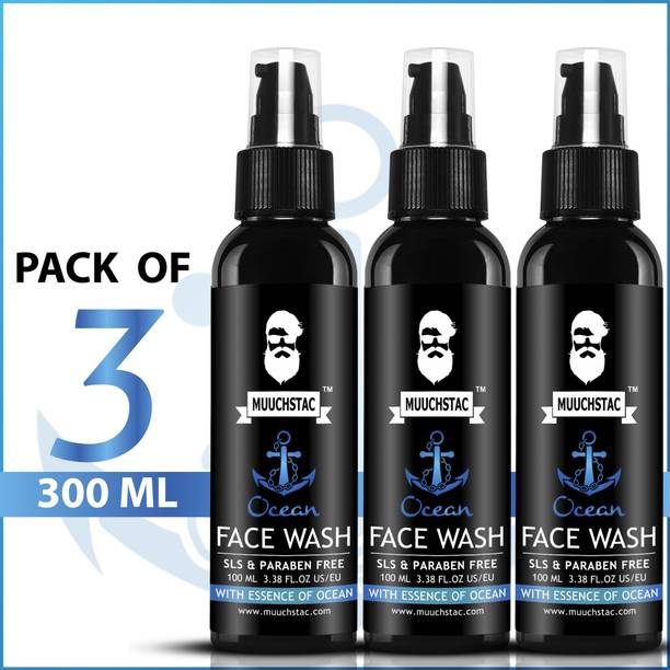 MUUCHSTAC Ocean  for Men, Fights Acne & Pimple, Skin Brightening, All Skin Types Face Wash