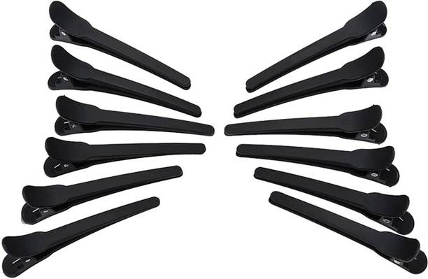 QAKVI Hair Partition clip, Cutting for Parlor, Saloon and Home Use for Women and Girls, hair section clip (Pack of 12) Hair Pin