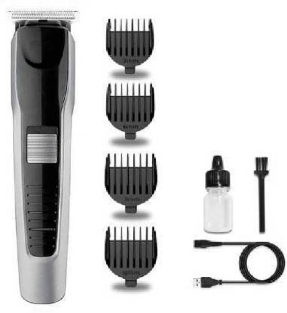 Life Friends 8 AT - 538 Trending Professional Rechargeable Hair Clipper and Trimmer Runtime: 45 min Trimmer for Men & Women (Black, Silver) Shaver For Men (Black)  Shaver For Men