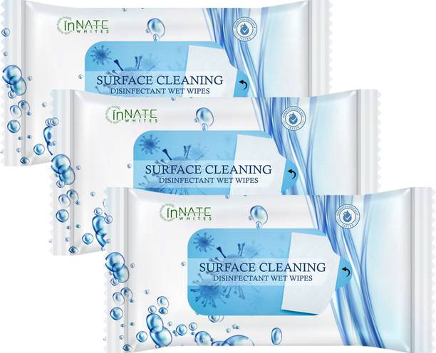 INNATE WHITES Surface Cleaning Disinfectant Wet Wipes Ideal to Clean Multiple Surfaces