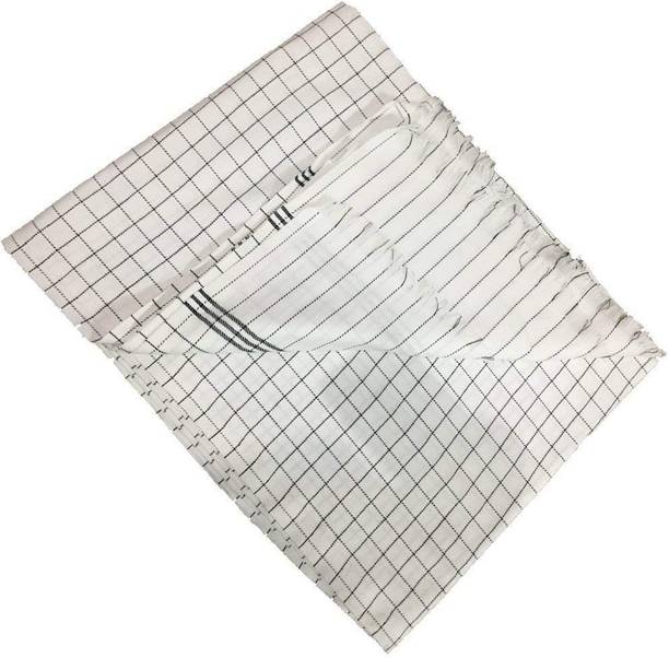 COZYEXPORTS Checkered Single Top Sheet for  AC Room