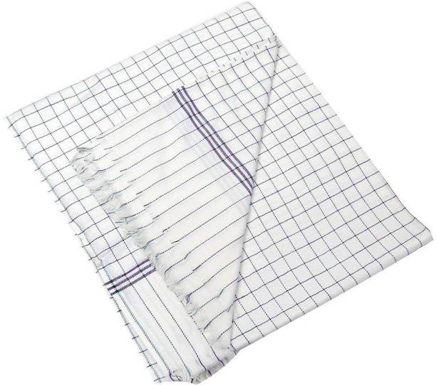 COZYEXPORTS Checkered Single Top Sheet for  AC Room