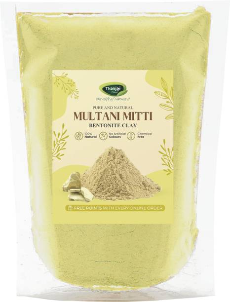 THANJAI NATURAL 100% Pure Multani Mitti Powder (Bentonite Clay)