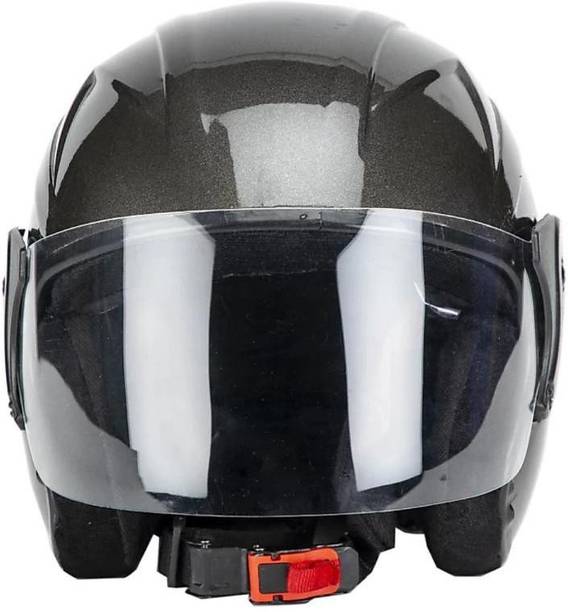 MonteX-1 sliverblackwithoutcap Motorbike Helmet