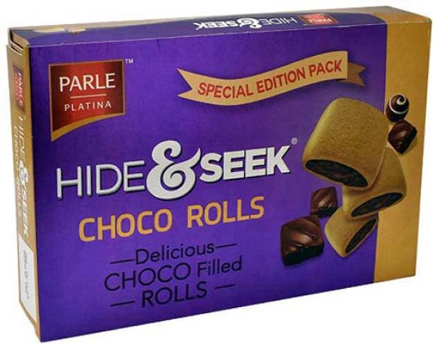 PARLE Hide & Seek Choco Filled Rolls 250 gm Cream Cracker Biscuit