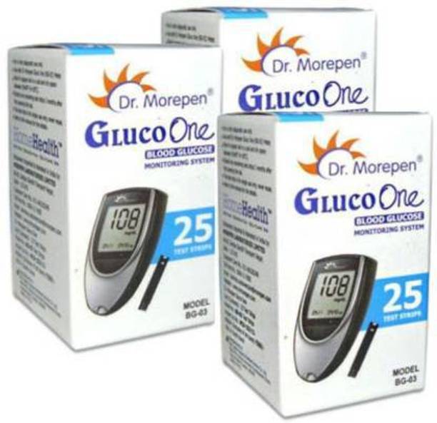 Dr. Morepen Dr Morepen GLUCO ONE BG 03 25 PACK OF 3 Glucometer