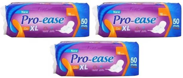Pro-ease GO LONG XL 16+16+16 Sanitary Pad Sanitary Pad Sanitary Pad