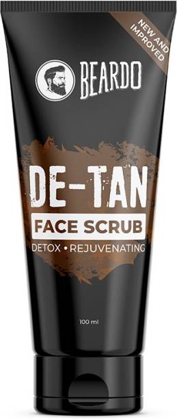 BEARDO DeTan Face Scrub for Men Improved Version 100 g| Blackhead | Natural Glow Scrub