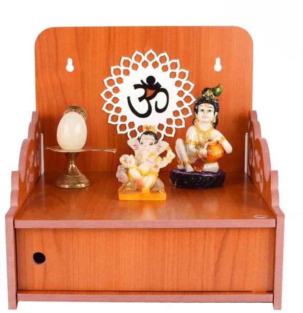 YIXT Wooden Home Temple|God Temple|Pooja Throne|Singhasan Temple for God| Engineered Wood Home Temple