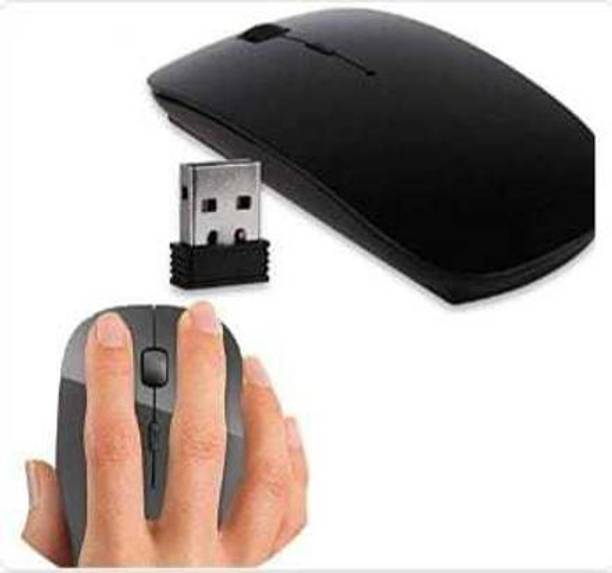Akshita Wireless Mouse for Laptops, Desktops 2.4Ghz Portable Slim Optical Mouse (Black) Wireless Ambidextrous Optical Mouse