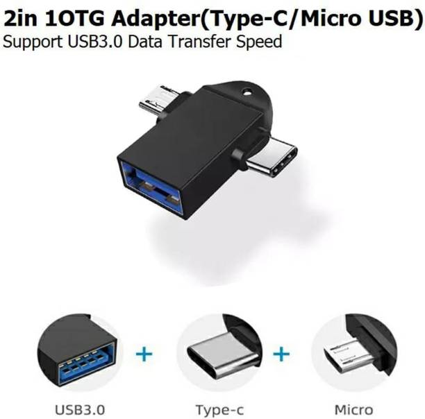 WILDBRAIN USB Type C, Micro USB, USB OTG Adapter
