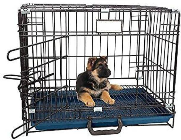 Rvpaws Dog Cage 24 Inch Black Hard Crate Pet Crate