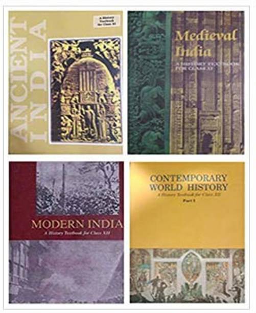 Old NCERT - Ancient India, Medieval India, Modern India And Contempoary World History - Class XI To XII - Combo Set- English Medium