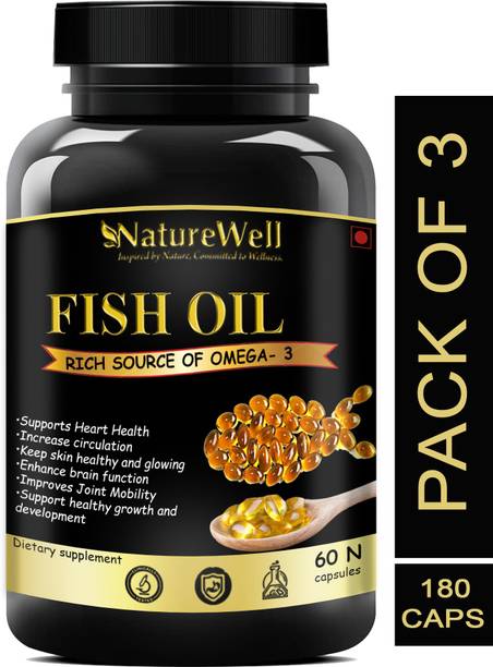 Naturewell Fish Oil (Triple Strength) With 1000Mg Omega 3 (600Mg Epa, 400Mg Dha)