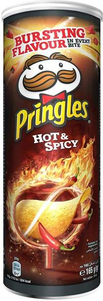 Pringles Hot & Spicy Imported 165gms ( Pack of 2 ) Chips