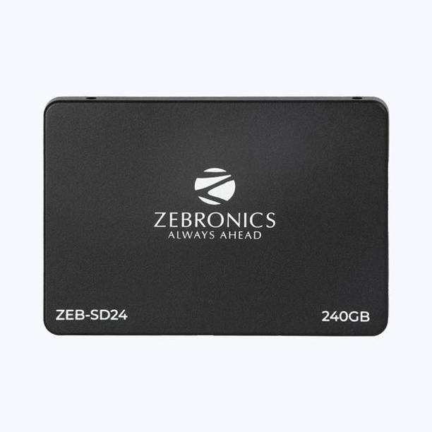 ZEBRONICS Faster performance 240 GB Desktop, Laptop Black SATA Internal Solid State Drive (SSD) (ZEB-SD24)