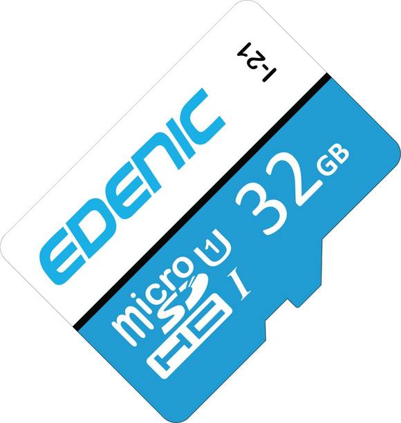 EDENIC 32GB Micro SDHC card,32GB Memory Card Class 10,Fast Speed for Smartphones 32GB MMC Card 32 GB MicroSD Card Class 10 80 MB/s  Memory Card Compatible with Mobile, Camera, Computer, Gaming Console, Tablet