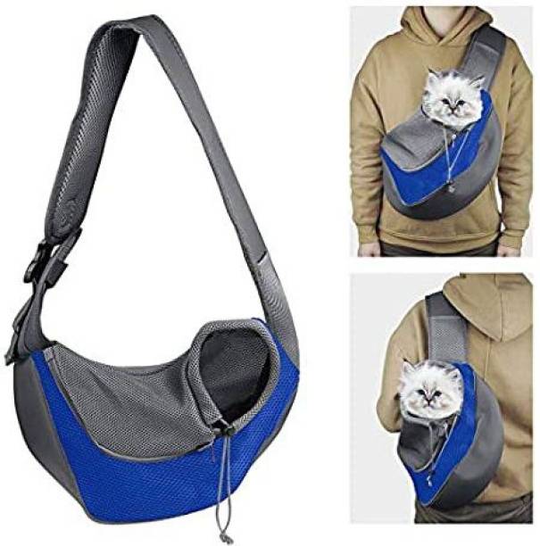 KRAPTICK Blue Sling Backpack Pet Carrier