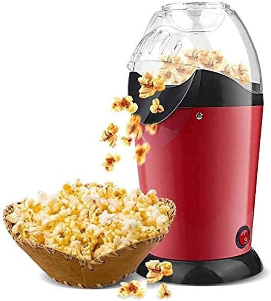 PRL TRADERS Hot Air Popcorn, Popper Electric Machine Snack Maker, with Measuring Cup and Removable Lid (Red) Hot Air Popcorn Maker, Popper Electric Machine Snack Maker, with Measuring Cup and Removable Lid/Instant Popcorn Grade Aluminum Alloy Oil Free Popcorn Maker 200 L Popcorn Maker