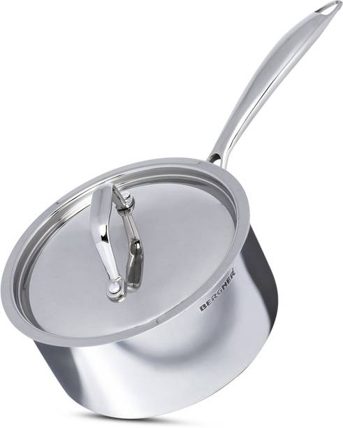 BERGNER Argent Tri-ply 2.2 Litre Sauce Pan 18 cm diamet...