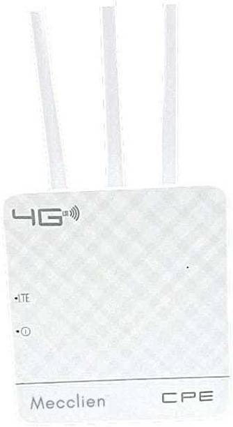 MECCLIEN MEC_ROUTER 4G Router 2.4 GHz 300 Mbps Wifi Speed Tri Band External Antenna MiFi (Sim Based)