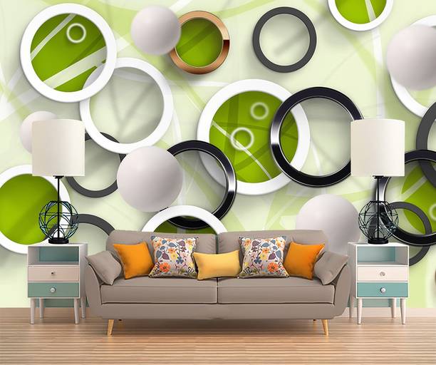 TheBlackstone Vinyl Decorative Multicolor Wallpaper