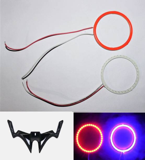 acube mart RS 200 ring light /Demon / Angel Eyes blue red cops+ RS winglet black Projector Lens