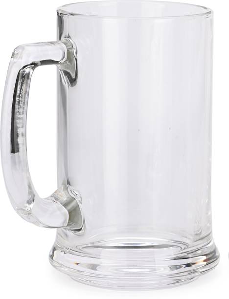 Verma Stylish Plain Glass Beer Mug (Pack of 1) 540 ML-VRM05 Glass Beer Mug