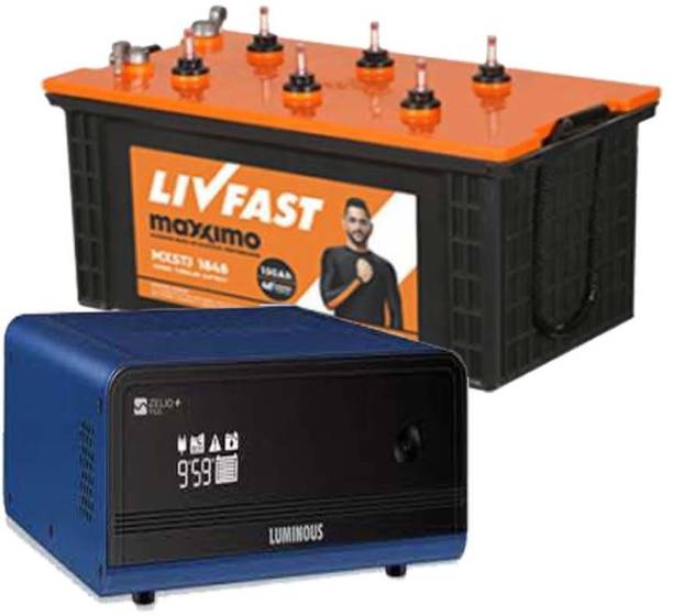 Livfast MXSTJ 1848+Luminous Zelio +1100 Tubular Inverter Battery