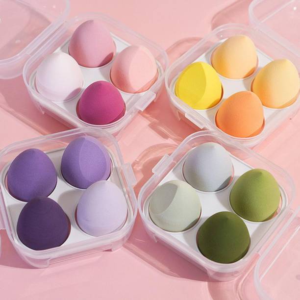 स्किनप्लुस Custom Beauty Sponge Makeup 4pcs Cosmetics Puff With Packaging Box