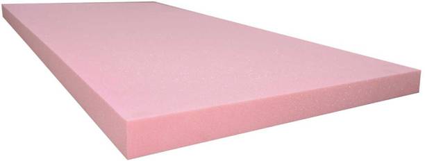 Shree Om Handloom Sofa foam sheet 40 Density (3 inch, Pink) 3 inch Single PU Foam Mattress