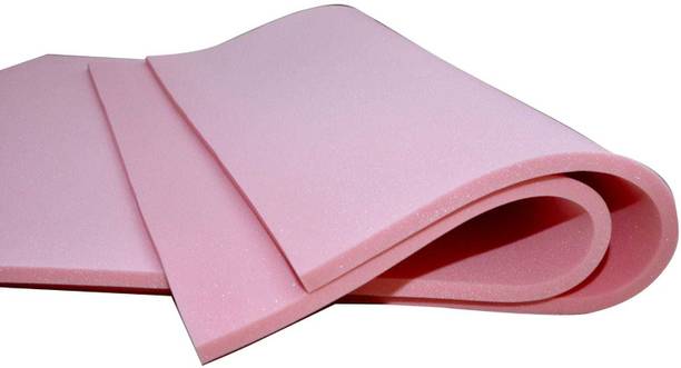 Shree Om Handloom Sofa foam sheet 40 Density (1 inch, Pink) 1 inch Single PU Foam Mattress