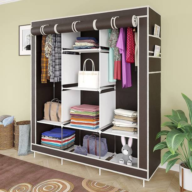 Home Reserve Carbon Steel Collapsible Wardrobe