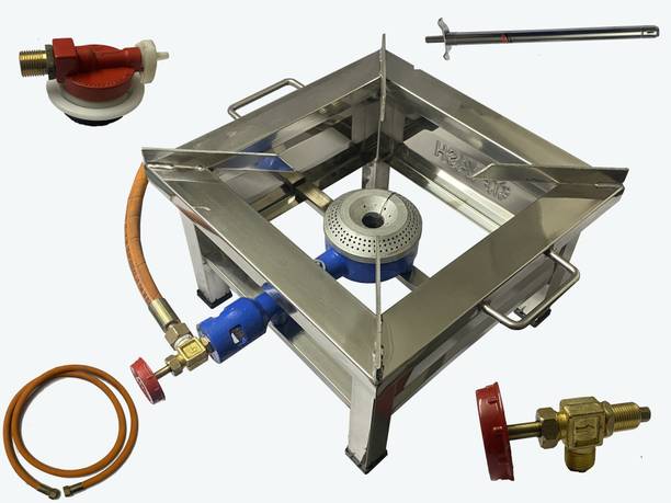 सूर्यालक्ष्मी 12*12 SS SQUARE GAS BHATTI/CHULHA CANTEEN STOVE स्टेनलेस स्टील मैनुअल गैस चूल्हा