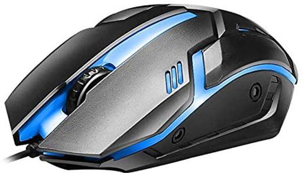 SANNO WORLD USB Wired Gaming Mouse D1 Black, LED Backlight up to 3200 DPI, Ergonomic Design for Laptop & PC Wired Ambidextrous Optical  Gaming Mouse