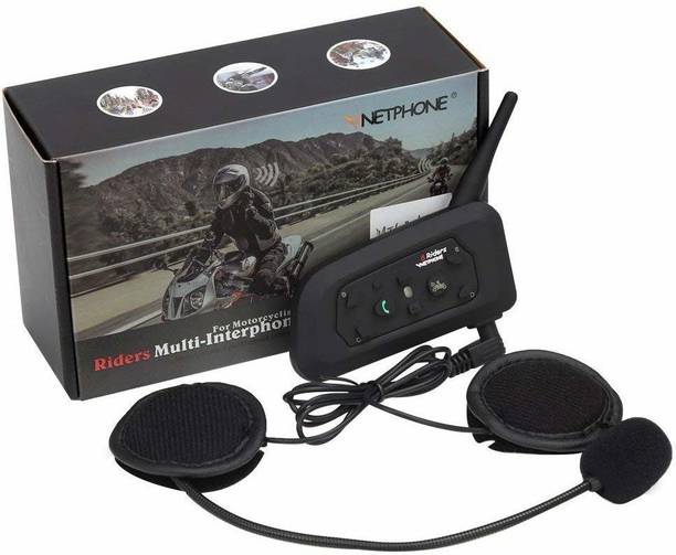 acube mart VNETPHONE V6 Bluetooth Helmet Intercom for 6 Riders (Single Unit) Smart Headphones