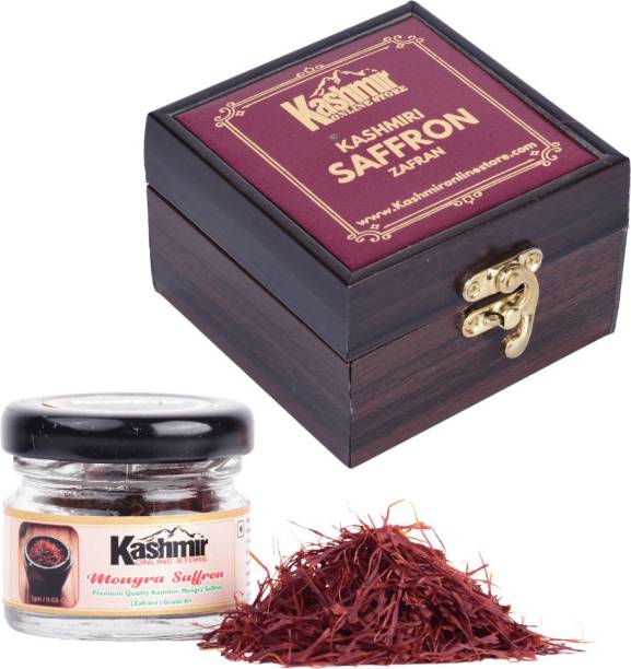 kashmir online store Original saffron/Kashmiri Kesar- Pure and High Quality Finest Saffron From Saffron Town Jandk-1 gram