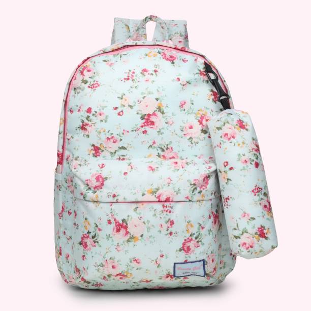 BEAUTY GIRLS BY HOTSHOT || Platinum Series || Limited Edition || Blue ||Bag for Girls and Women Waterproof School Bag