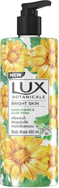 LUX Botanicals Bright Skin Body Wash | Sunflower & Aloe Vera Extracts 450ml