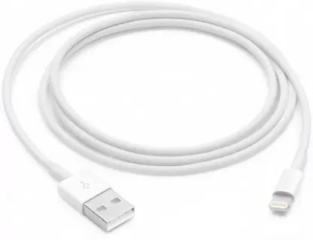 Lifetool Fast Charge & Data Transfer 1 m Lightning Cable (Compatible with IPhe 5 IPhe 6 IPhe 7, White, One Cable) Charging Pad