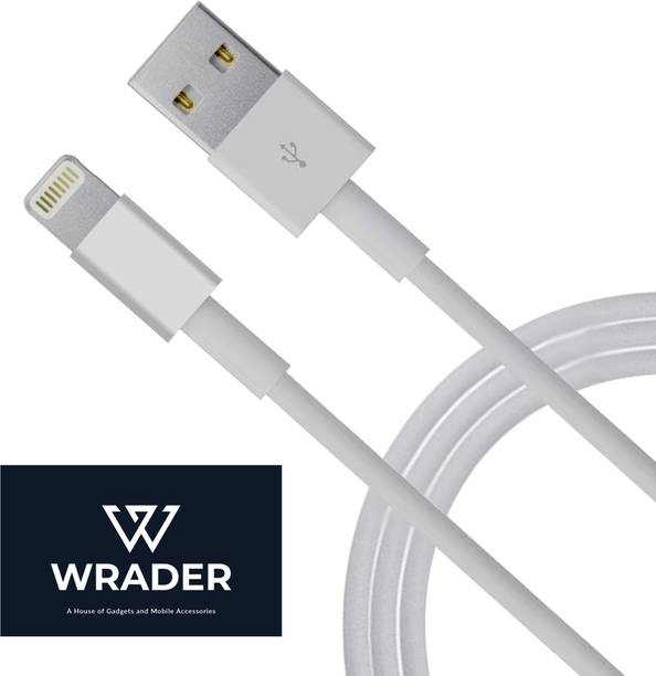 WRADER Lightning Cable 1 m PVC ORIGINAL Lightning Port Fast Charging Data Cable for Phone XR/ Xs/ Xs Max/ X/ 8/ 8 Plus/ 7/ 7 Plus/ 6/ 6 Plus and All Other Models
