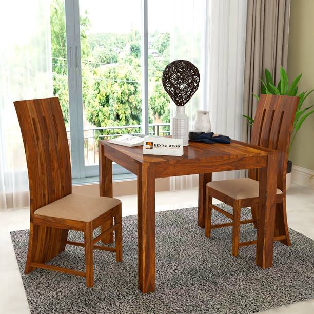Kendalwood Furniture Premium Dining Room Furniture Wooden Dining Table with 2 Chairs Solid Wood 2 Seater Dining Set