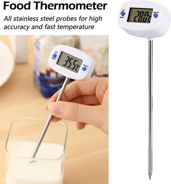 uptodatetools 50 ° C ~ 300 ° C (-58 ° F ~ 572 ° F) Digital Thermometer Kitchen Food Milk BBQ Barbecue Sensor Tester Thermometer with Fork Kitchen Thermometer Instant Read Thermocouple Kitchen Thermometer