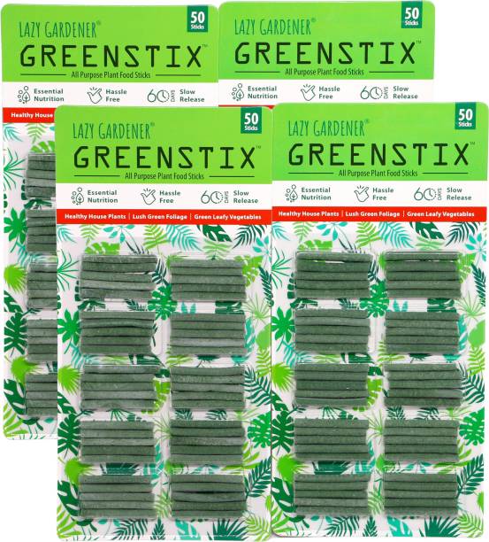 lazy gardener GreenStix - All purpose plant fertilizer for pot plants (200 Fertiliser sticks) Fertilizer