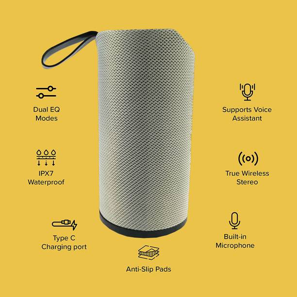 ATARC Best Portable Mini Bluetooth Speaker Ultra High Bass Power Boost Sound Rechargeable Multimedia Speaker 10 W Bluetooth Speaker Greyat6 10 W Bluetooth Speaker