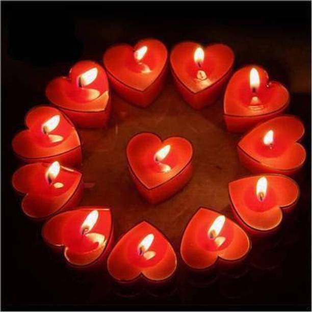 GURUN Decorations Heart Shape Pure Paraffin Wax Smokeless Candle