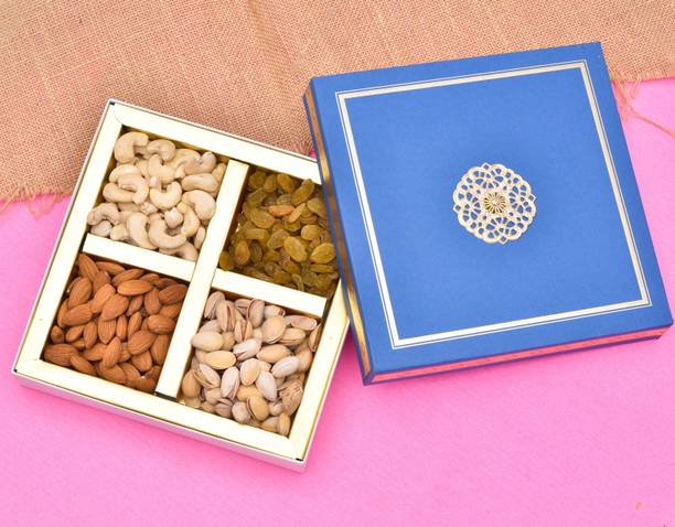 PRIDE STORE Diwali Dry Fruits & Nuts Gift Pack, 300gm [Cashew, Almond, Pistachios and Raisins] - Healthy & Perfect Gift Hamper for Every Occasion | | Diwali Dry Fruits Gift Hampers Pack | Diwali Festival Celebration | Deepawali Gift Pack For Family, Friends, Corporate Office Gifts Combo Combo