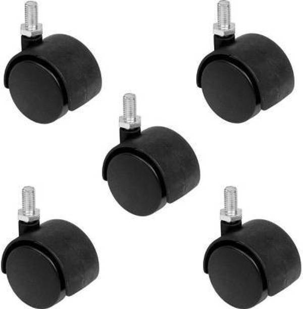 Biway Caster Alloy Thread Type wheel for office revolving chair base, heavy duty, super quality set of-5 wheels Appliance Furniture Caster Wheel Chair Wheel Industrial Furniture Caster