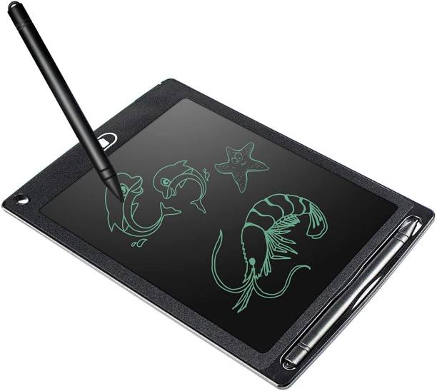 O&R LCD Writing Tablet 8.5 Inch Screen/FREE 1 EXTRA BATTERY/CELL/LCD Slate/Writing Tablet/Electronic writing pad/Toys for children 4 Years+/writing tablet for girls boys/Drawing Tablet/Remove Button (Black Color)