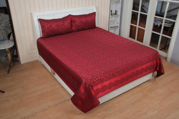 ANextstep 400 TC Silk Double Abstract Flat Bedsheet